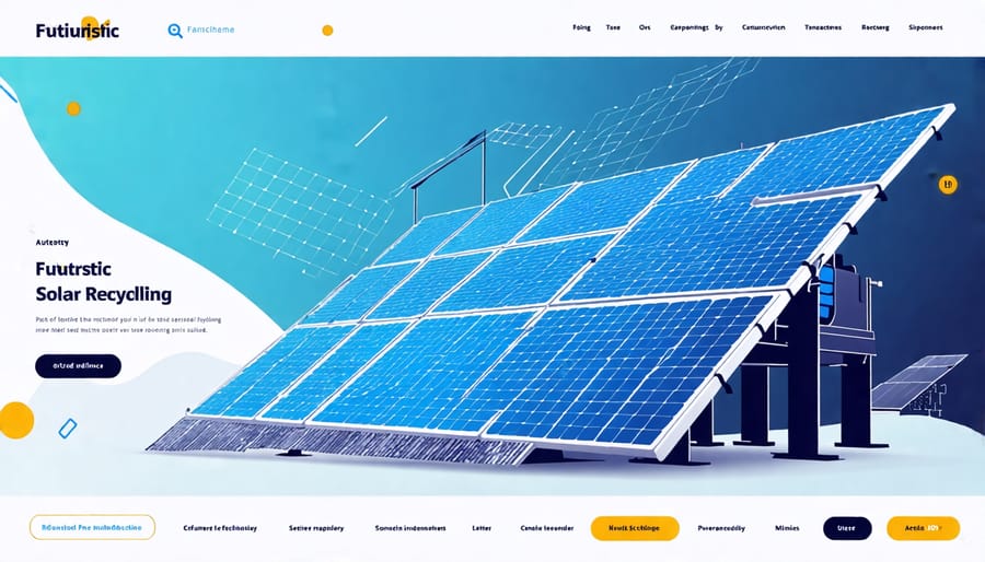 Advanced equipment and robotics used in innovative solar panel recycling processes