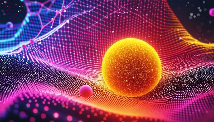 Diagram illustrating the structure and composition of a photovoltaic graphene dot