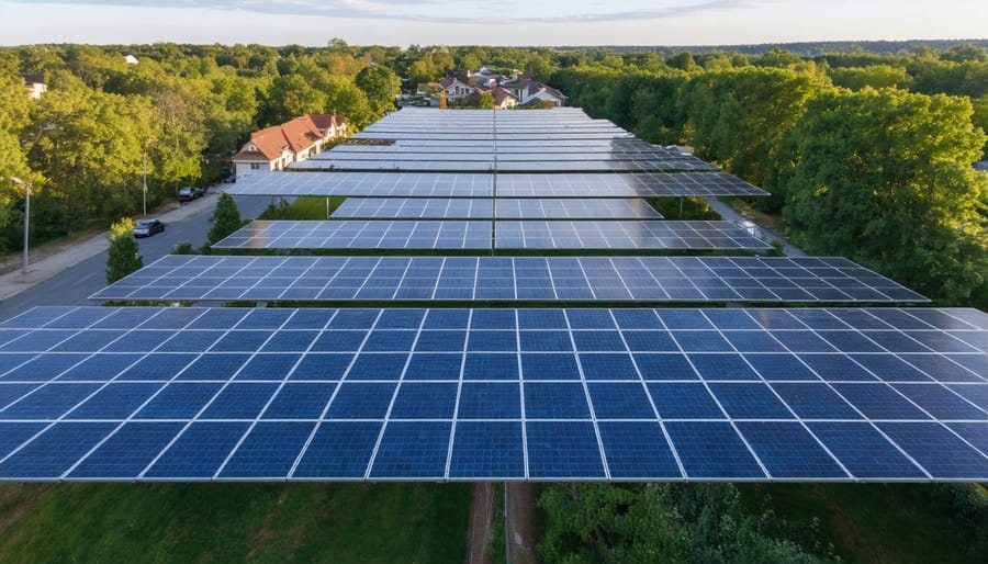 Residential solar installations connected in a blockchain-enabled microgrid system