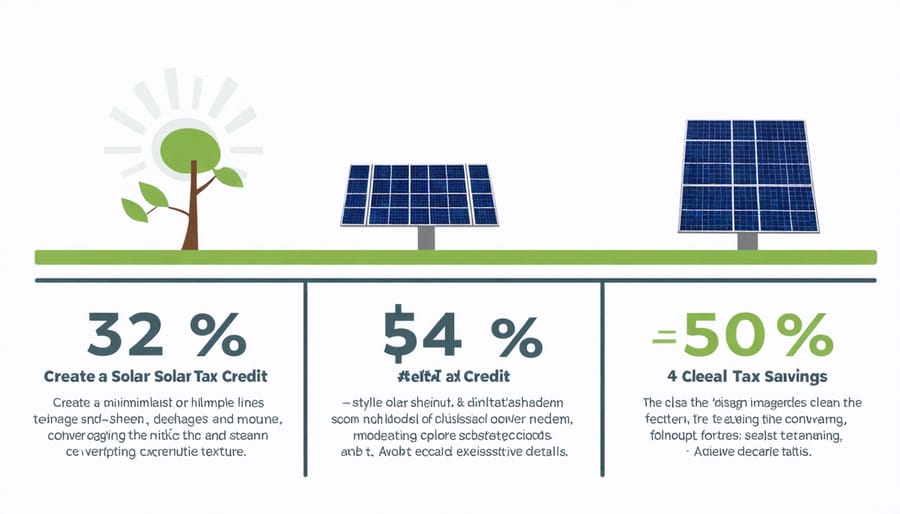 Chart displaying Investment Tax Credit (ITC) percentages and estimated homeowner savings from 2019-2024