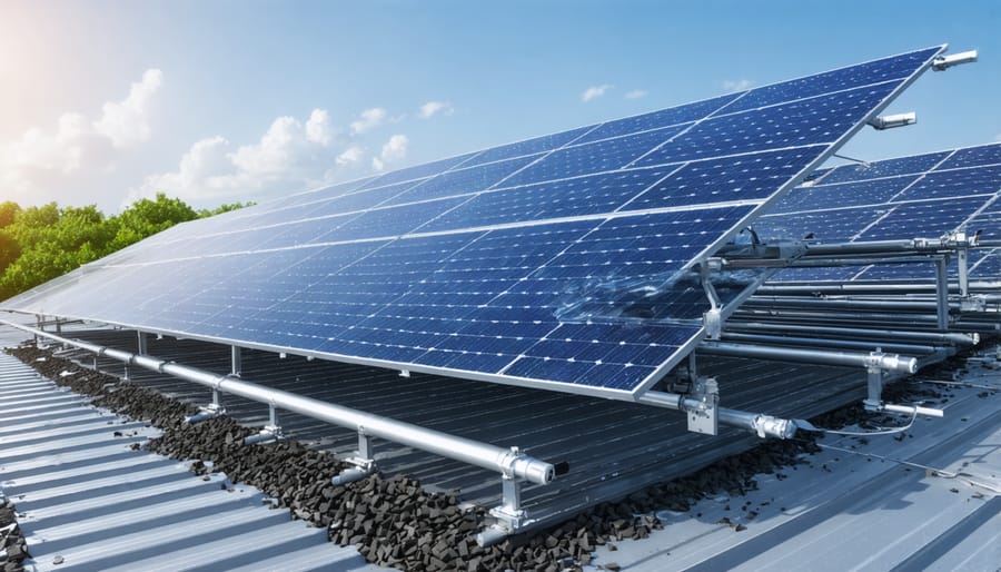 Industrial solar panel recycling process with separated components