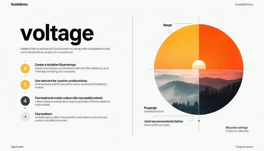 Visual representation of grid interconnection voltage and frequency requirements