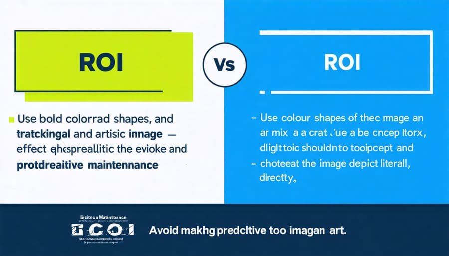 Graph comparing maintenance costs and system efficiency between conventional and AI-powered maintenance approaches