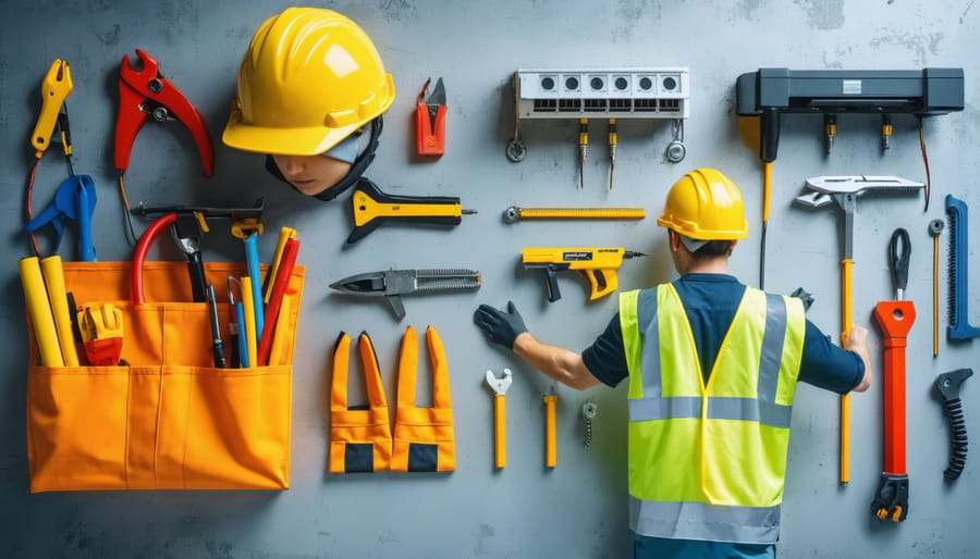 Essential safety gear and correct wiring methods for solar system installation