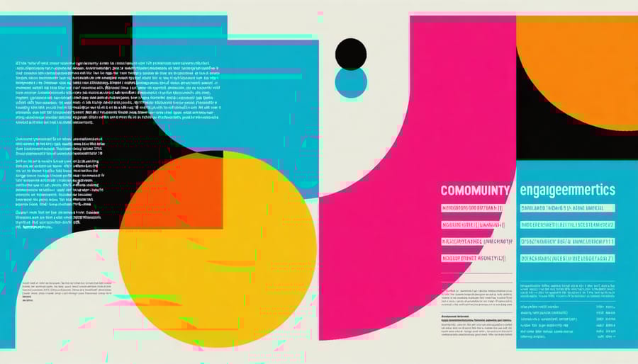 Infographic displaying key performance indicators and success metrics for solar community platforms