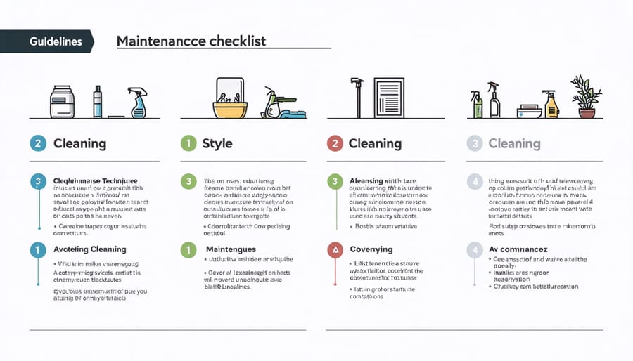 Visual guide for flexible solar panel maintenance and cleaning procedures