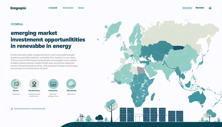Visual representation of key emerging markets and their renewable energy potential
