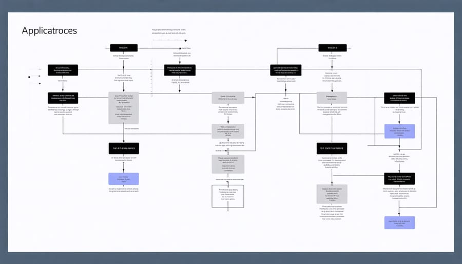 Flowchart diagram showing JCP&L solar incentive application steps and timeline