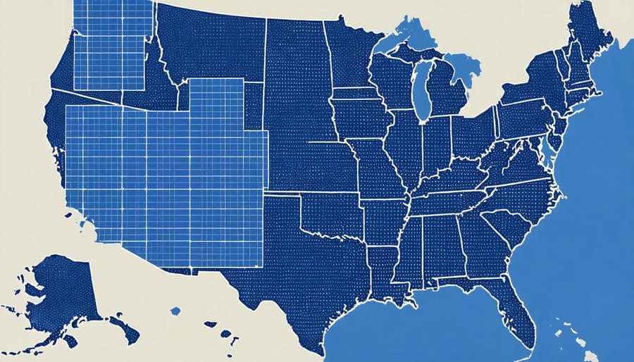 Color-coded map showing intensity of solar manufacturing incentives across US states