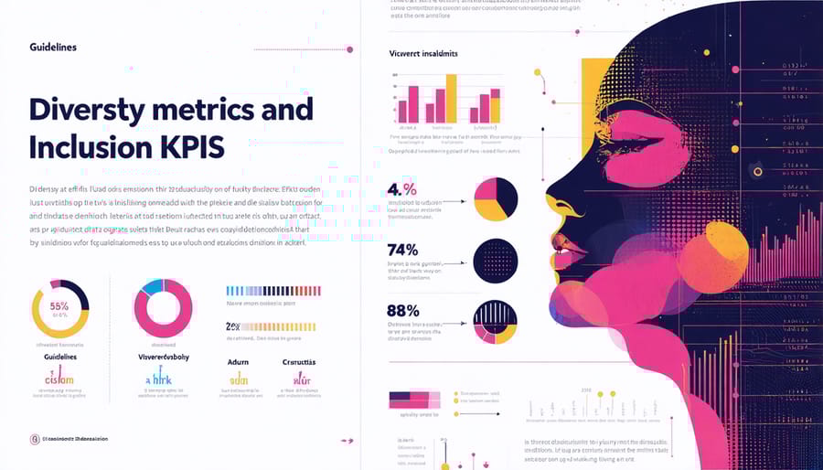 Visual representation of diversity and inclusion metrics in the solar industry