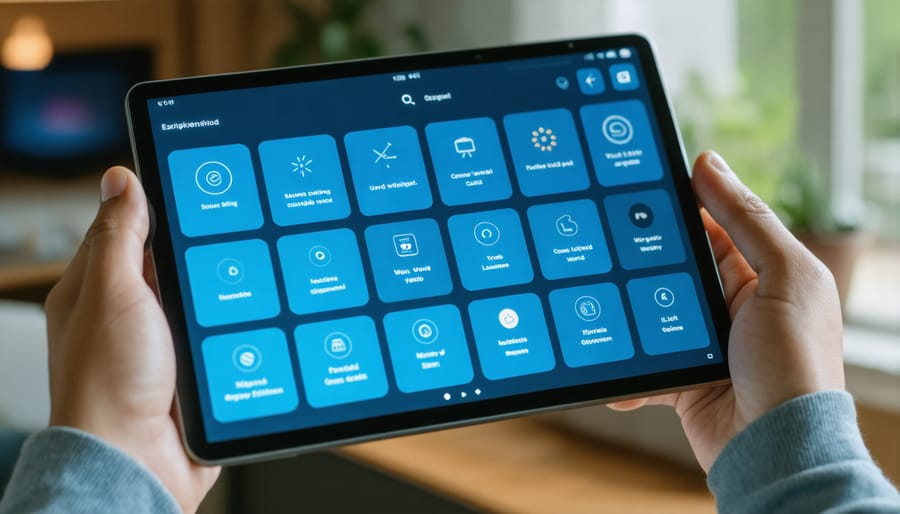Mobile app interface displaying customizable solar lighting controls and schedules