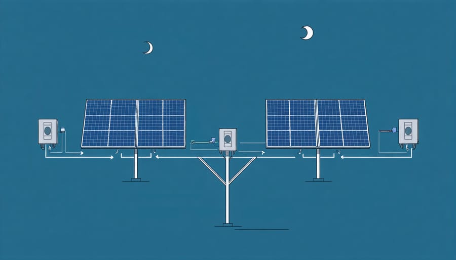 Infographic of emergency solar installation safety guidelines and procedures