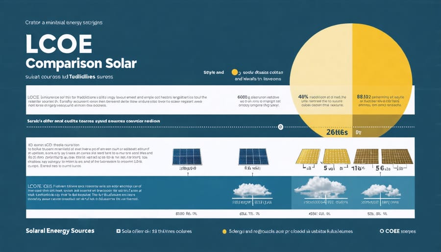 Bar chart comparing levelized cost of energy for different power sources
