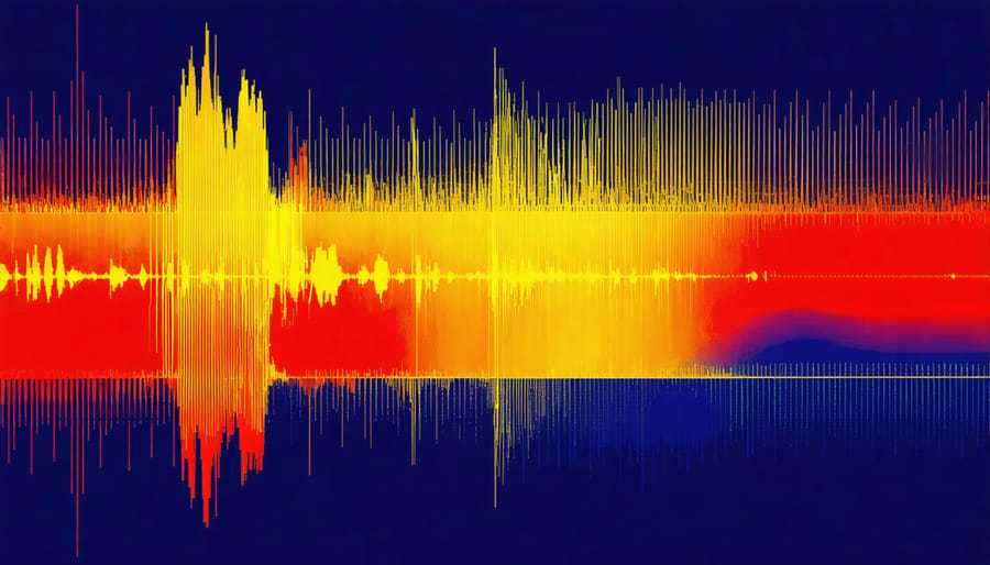 Waveform diagram demonstrating 3-phase grid synchronization process