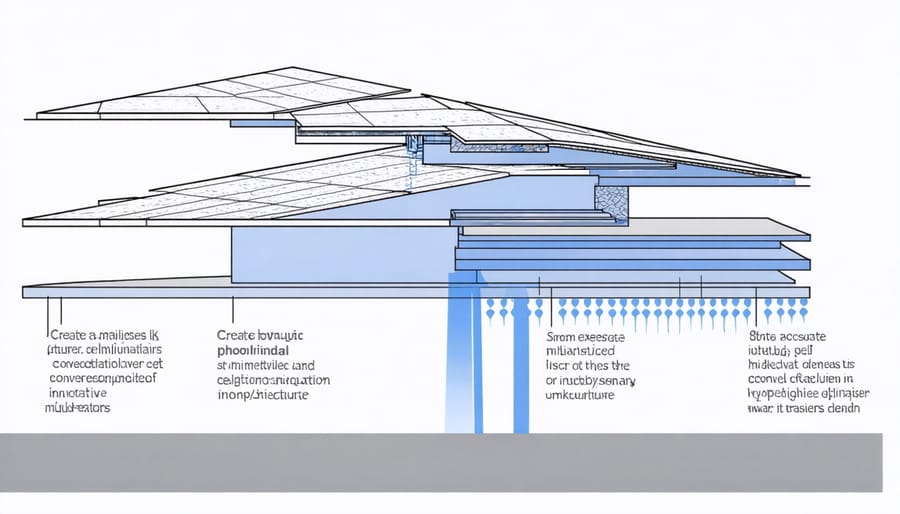 Technical diagram showing the layered structure of J-Tech Solar's advanced photovoltaic cell design