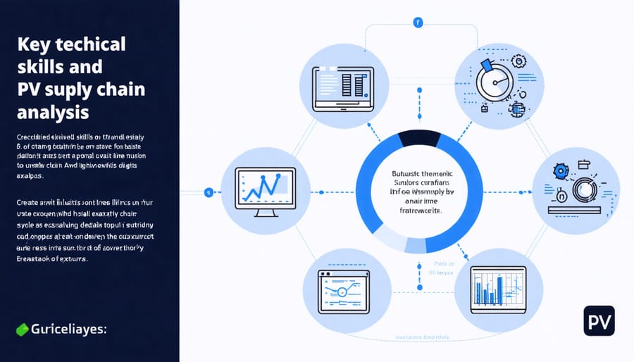 Technical skills infographic for PV supply chain analysis