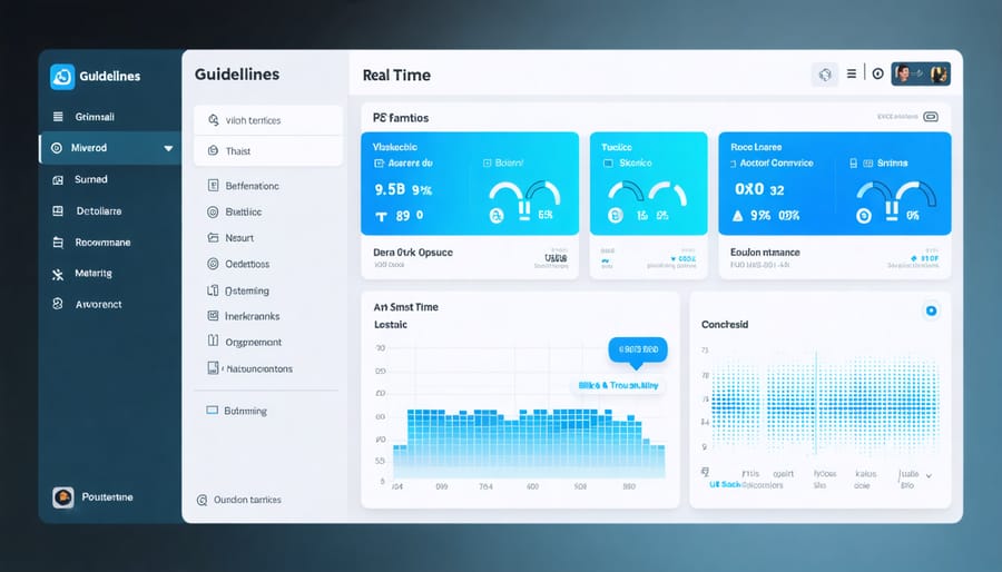 Digital dashboard showing performance monitoring and control parameters for wind-solar hybrid system