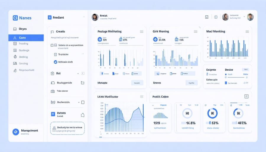 Smart grid control center interface displaying machine learning analytics