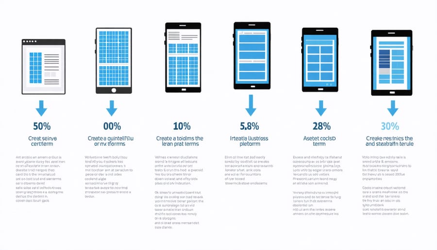 Interactive comparison of solar loan platforms on tablet and laptop screens