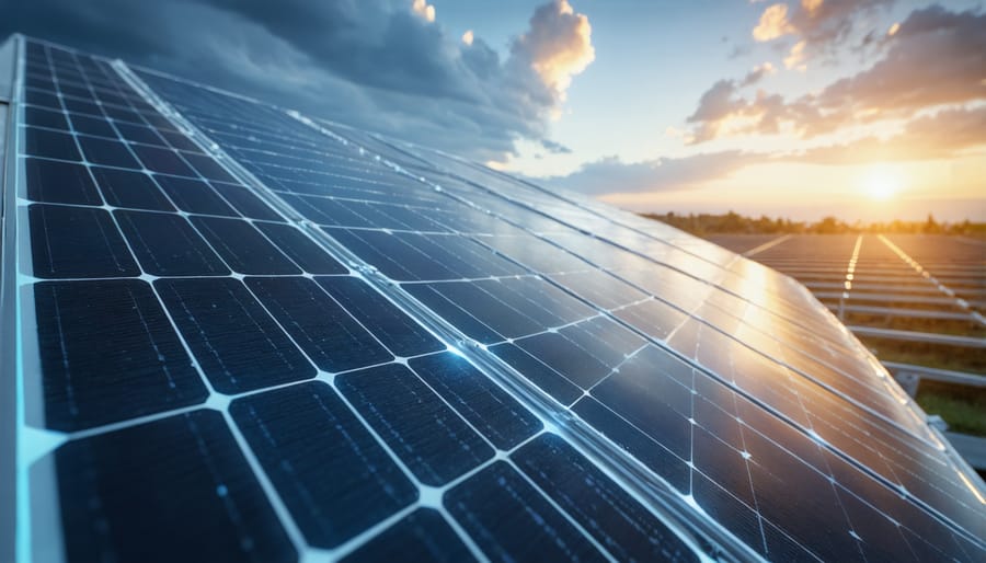 Solar technician connecting battery system to existing solar inverter