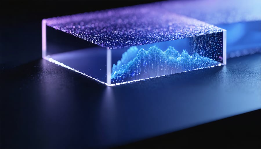 Laboratory technician conducting accelerated environmental testing on solar panel encapsulation materials