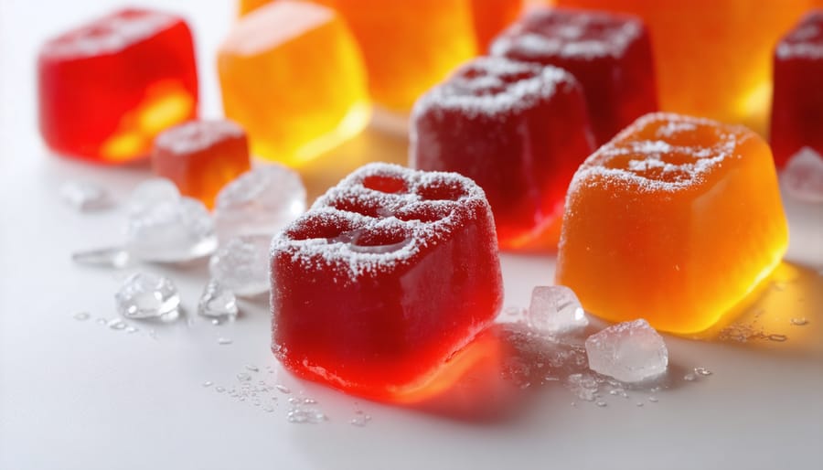 Industrial mixing equipment used in gummy manufacturing with temperature controls