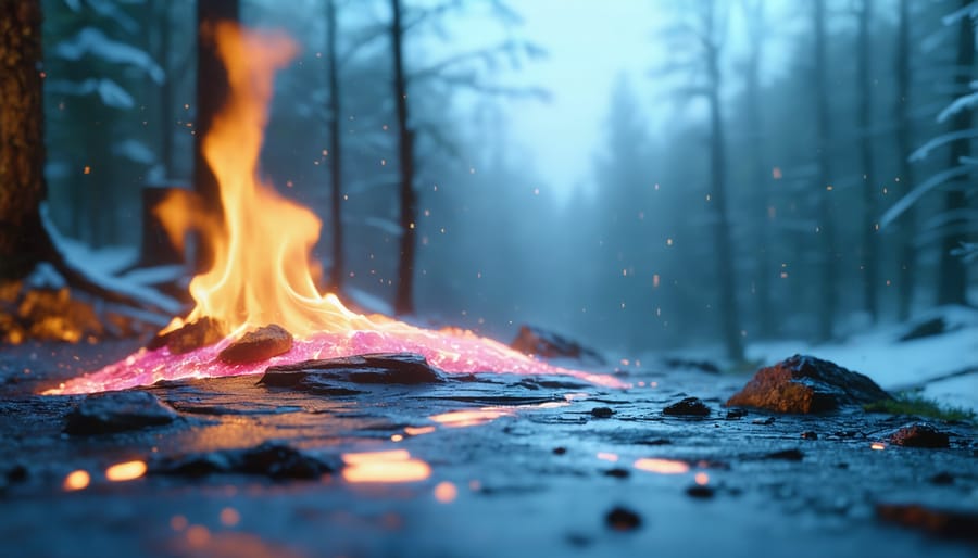 Technician using thermal imaging camera to monitor solar panel performance