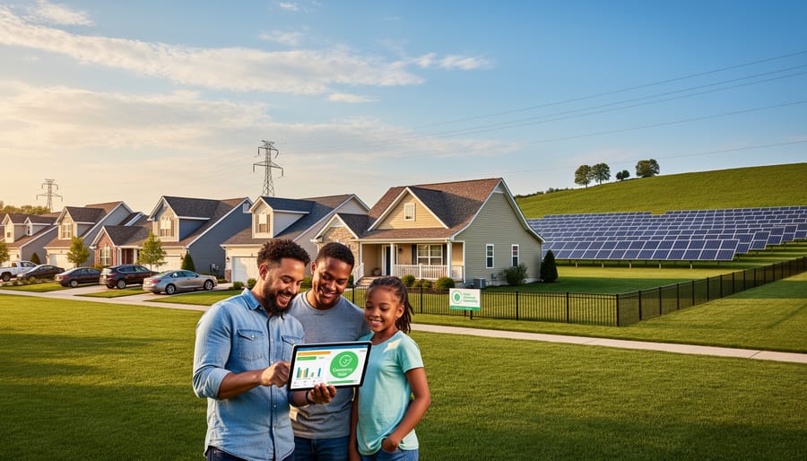 Home exterior showing energy-related equipment such as an EV charger and battery unit without rooftop solar panels.